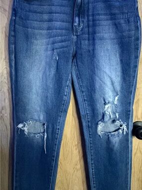 KanCan Dark Blue Ripped Skinny Jeans